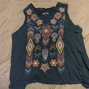 Shyanne open back tank top